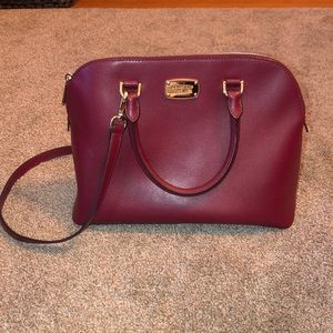 Burgundy red Michael Kors bag
